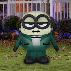 3' Halloween Minions Bob as Frankenstein Monster by Gemmy Inflatables