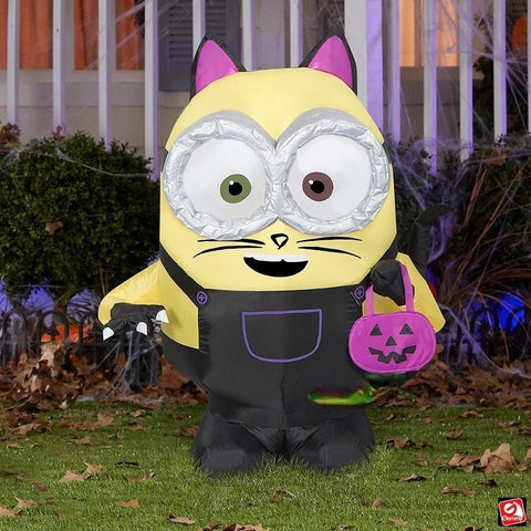 Gemmy Inflatables Inflatable Party Decorations 3' Minion Bob in Halloween Cat Costume by Gemmy Inflatables 228689