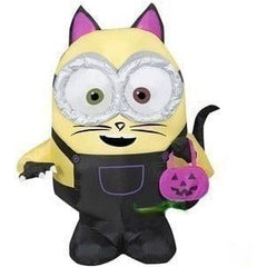 Gemmy Inflatables Inflatable Party Decorations 3' Minion Bob in Halloween Cat Costume by Gemmy Inflatables