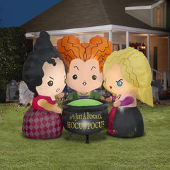 4.5' Disneys Hocus Pocus Sanderson Sisters w/ Cauldron by Gemmy Inflatables