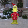 Image of Gemmy Inflatables Inflatable Party Decorations 4' Christmas Grinch In Red Polka Dot Sweater by Gemmy Inflatables 118765