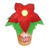 Image of Gemmy Inflatables Inflatable Party Decorations 4' Christmas Red Poinsettia in Pot by Gemmy Inflatables 72174