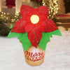 Image of Gemmy Inflatables Inflatable Party Decorations 4' Christmas Red Poinsettia in Pot by Gemmy Inflatables 72174
