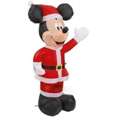 Gemmy Inflatables Inflatable Party Decorations 4' Disney Mickey Mouse in Santa Suit by Gemmy Inflatables 881252