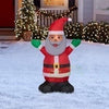 Image of Gemmy Inflatables Inflatable Party Decorations 4'H Gemmy Airblown African American Santa Claus by Gemmy Inflatables 881060
