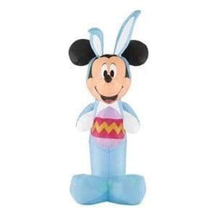 Gemmy Inflatables Inflatable Party Decorations 4'H  Mickey Mouse Blue Bunny Suit Easter Egg by Gemmy Inflatables 441058