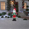 Image of Gemmy Inflatables Inflatable Party Decorations 4' Jack Skellington In Santa Outfit w/ Wreath by Gemmy Inflatables 118986