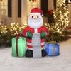 Image of Gemmy Inflatables Inflatable Party Decorations 4' Santa Claus w/ Wish List and Presents by Gemmy Inflatables