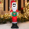 Image of Gemmy Inflatables Inflatable Party Decorations 5 1/2' Jack Skellington Santa w/ Wreath by Gemmy Inflatables 114393
