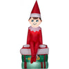 Image of Gemmy Inflatables Inflatable Party Decorations 5.5' Christmas Elf on Shelf Sitting on Books by Gemmy Inflatables 111769