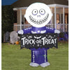 Image of Gemmy Inflatables Inflatable Party Decorations 5' Barrel w/ Mask and Halloween Banner by Gemmy Inflatable 228534