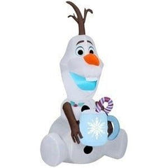 Gemmy Inflatables Inflatable Party Decorations 5' Christmas Disney Frozen Olaf Holding Hot Cocoa by Gemmy Inflatables
