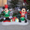 Image of Gemmy Inflatables Inflatable Party Decorations 5' Christmas Mickey and Minnie as Toy Soldiers by Gemmy Inflatables 110424