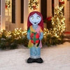 Image of Gemmy Inflatables Inflatable Party Decorations 5'H Gemmy Airblown Inflatable Nightmare Before Christmas Sally Holding Christmas Present by Gemmy Inflatables