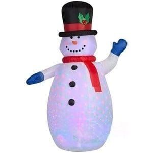 Gemmy Inflatables Inflatable Party Decorations 6 1/2'H Gemmy Airblown Inflatable Christmas Disco Light Snowman by Gemmy Inflatables 4' Snowman Head Disco Light by Gemmy Inflatables SKU# GTC00111-4A
