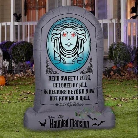 Gemmy Inflatables Inflatable Party Decorations 6'H Haunted Mansion Madame Leoda Tombstone by Gemmy Inflatable 6' Disney’s Haunted Mansion Hitchhiking Ghosts Scene Gemmy Inflatable