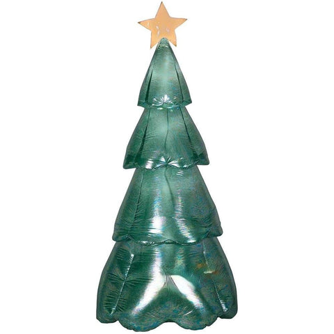 Gemmy Inflatables Inflatable Party Decorations 7 1/2' Mixed Media Green Iridescent Christmas Tree by Gemmy Inflatables 119687 - 111513 7 1/2' Mixed Media Green Iridescent Christmas Tree Gemmy Inflatables