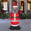 Image of Gemmy Inflatables Inflatable Party Decorations 7' African American Santa Claus holding Candy Cane by Gemmy Inflatable 781880208945 118676