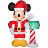 Image of Gemmy Inflatables Inflatable Party Decorations 7' Disney's Mickey Mouse as Santa w/ Mailbox by Gemmy Inflatables 113860