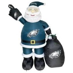 Gemmy Inflatables Inflatable Party Decorations 7' NFL Philadelphia EAGLES Santa Claus by Gemmy Inflatables 620287
