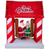 Image of Gemmy Inflatables Inflatable Party Decorations 7' Santa & Mrs. Claus Sitting On Porch Swing Scene by Gemmy Inflatables 7 1/2'  Santa & Mrs. Claus Christmas Tree Scene by Gemmy Inflatables
