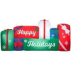 Image of Gemmy Inflatables Inflatable Party Decorations 8' Happy Holiday's Christmas Present Scene by Gemmy Inflatables 880891