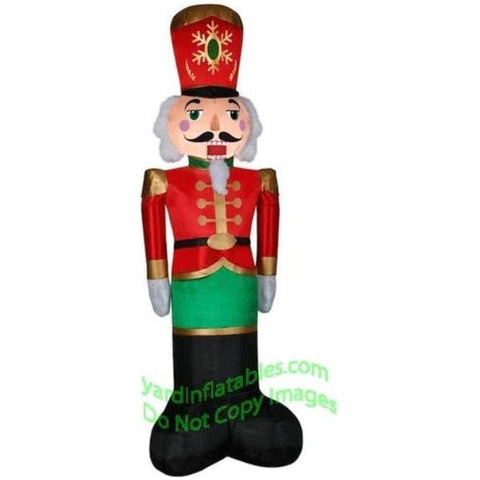 Gemmy Inflatables Inflatable Party Decorations 8' Inflatable Mixed Media Nutcracker Soldier by Gemmy Inflatable 118776 - 2127413 8' Inflatable Mixed Media Nutcracker Soldier by Gemmy Inflatable 