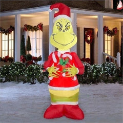 9' Dr. Seuss' Grinch w/ Candy Canes by Gemmy Inflatables