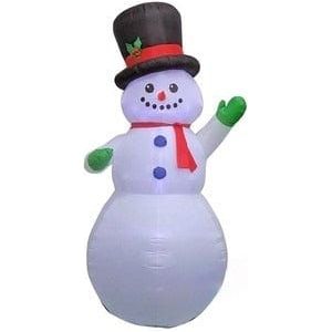 Gemmy Inflatables Lawn Ornaments & Garden Sculptures 9' Gemmy Airblown Inflatable Christmas Snowman by Gemmy Inflatables