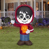 Image of Gemmy Inflatables Seasonal & Holiday Decorations 3.5' Disney's Coco Skeleton Miguel w/ Jack O Lantern by Gemmy Inflatable 221242 3.5' Disney's Coco Skeleton Miguel w/ Jack O Lantern  Gemmy Inflatable