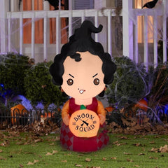 3.5' Disney's Hocus Pocus Mary Sanderson w/ Pumpkin by Gemmy Inflatable