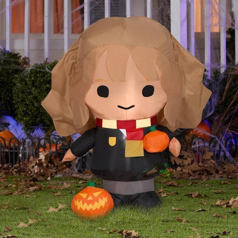 Gemmy Inflatables Seasonal & Holiday Decorations 3' Hermione Granger w/ Jack O Lantern by Gemmy Inflatable 229029