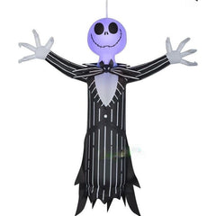 Gemmy Inflatables Seasonal & Holiday Decorations 4' Halloween Hanging Jack Skellington w/ Blinking light by Gemmy Inflatable