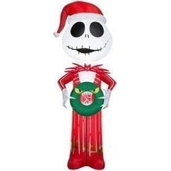Gemmy Inflatables Seasonal & Holiday Decorations 5.5' Nightmare Before Christmas Jack Skellington In Red Suit  by Gemmy Inflatable