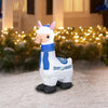 Image of Gemmy Inflatables Special Event Inflatables 3'H Gemmy Air blown Hanukkah Llama by Gemmy Inflatables 113395