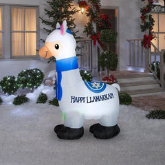 6'H Happy Hanukkah Llama by Gemmy Inflatables