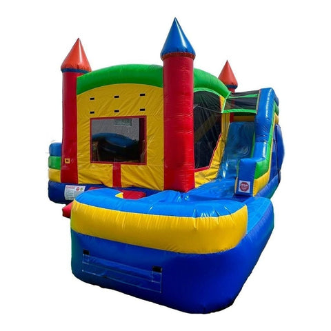 Happy Jump Inflatable Bouncers 13'H 360 Combo With Pool by Happy Jump 14'H 5in1 Super Combo Princess with Pool by Happy Jump SKU CO2167