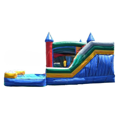 Happy Jump Inflatable Bouncers 13'H 360 Combo with Pool (Marble) by Happy Jump