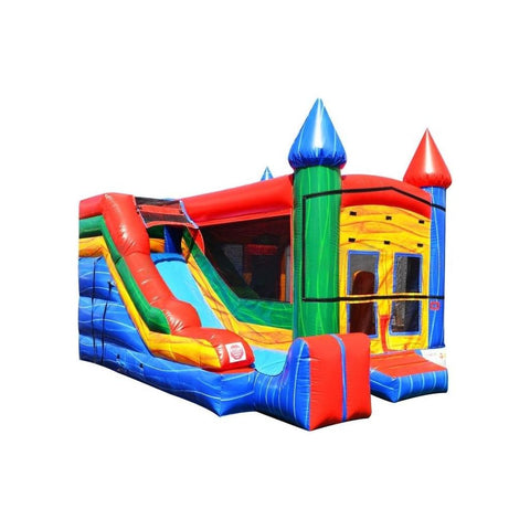 Happy Jump Inflatable Bouncers 13'H 5x Jump & Splash Castle by Happy Jump 13'H 5x Jump & Splash Castle PLUS (Pool + Stopper) Happy Jump CO2331