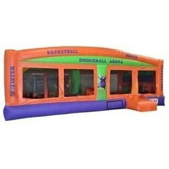 Happy Jump Inflatable Bouncers 13 x 13 10.6 "H Dodge Ball Arena by Happy Jump CM7105
