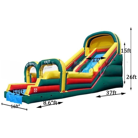 Happy Jump Inflatable Bouncers 26'H Single Lane Slide by Happy Jump SL3181 26'H Single Lane Slide by Happy Jump SKU : SL3181