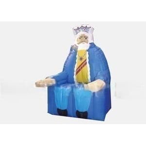 Happy Jump Inflatable Bouncers 7 'H King Chair by Happy Jump 10'H Bullseye Ball by Happy Jump SKU# IG5327