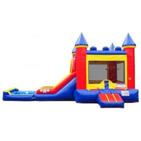 Jungle Jumps Inflatable Bouncers 15' H Double Lane Combo by Jungle Jumps 15' H Double Lane Combo with Pool by Jungle Jumps SKU #CO-1398-B