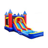 Image of Jungle Jumps Inflatable Bouncers 15' H Double Lane Combo by Jungle Jumps 15' H Double Lane Combo with Pool by Jungle Jumps SKU #CO-1398-B