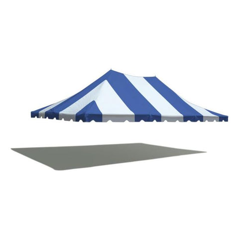 Party Tents Direct Canopies & Gazebos 20' x 30' Blue/White Weekender Standard Pole Party Tent Top by Party Tents 20' x 30' Blue Weekender Standard Canopy Pole Tent by Party Tents 3992