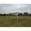 Image of POGO Canopies & Gazebos 10' x 10' White PE Weekender West Coast Frame Party Tent by POGO 754972297332 1413 BT-FE11PE 10' x 10' White PE Weekender West Coast Frame Party Tent by POGO 