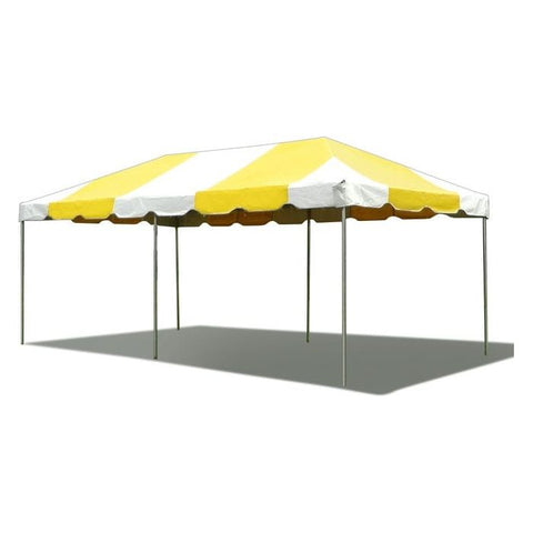 POGO Canopies & Gazebos 10' x 20' Yellow PVC Weekender West Coast Frame Party Tent by POGO 754972318983 1608-BT-FE12YW