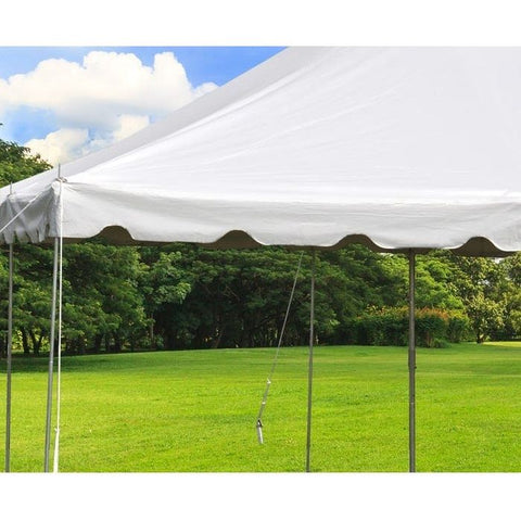 POGO Canopies & Gazebos 15' x 15' White Weekender Standard Canopy Pole Tent by POGO 754972316170 649 BT-PE15WT1B 15' x 15' White Weekender Standard Canopy Pole Tent by POGO 