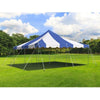 Image of POGO Canopies & Gazebos 20' x 20' Blue & White Weekender Standard Canopy Pole Tent by POGO 20' x 20' Blue & White Weekender Standard Canopy Pole Tent by POGO 