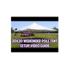Image of POGO Canopies & Gazebos 20' x 20' Blue & White Weekender Standard Canopy Pole Tent by POGO 6789 20' x 20' Blue & White Weekender Standard Canopy Pole Tent by POGO 